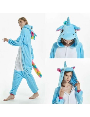 Combinaison licorne bleu vente chaude votre 