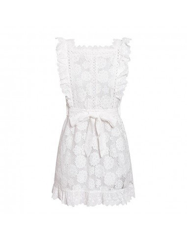 Robe Courte Blanche Dentelle Paris Déstockage Promo