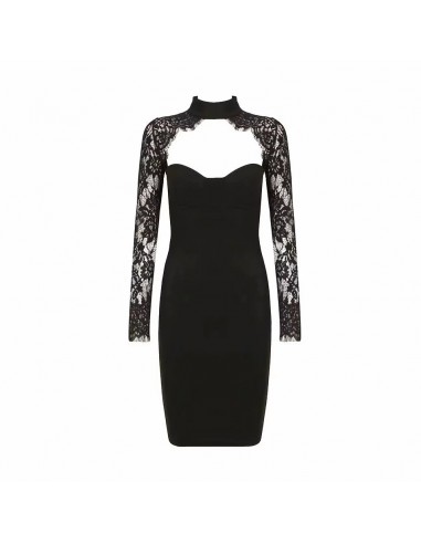 Robe Noire Dentelle Dos outlet