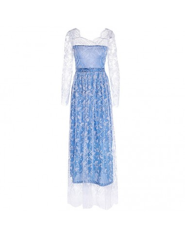 Robe Bleu Dentelle Mariage pas cher chine