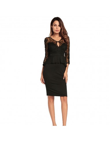 Robe Dentelle Noire Femme Véritable concentré