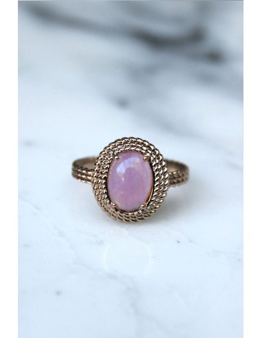 Bague Nosa - Plaqué or et quartz rose 2023