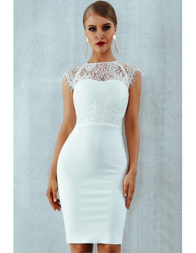 Robe de Soirée Blanche Dentelle offre 