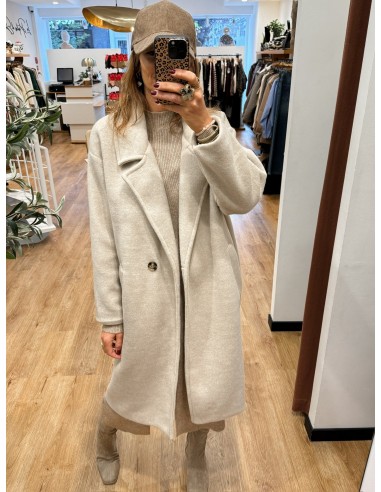 MANTEAU CANDICE BEIGE la livraison gratuite